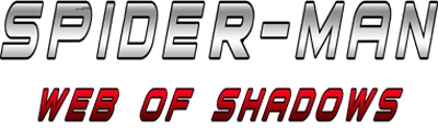 Spiderman Web of Shadows title screen for Wii